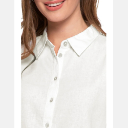 LNIANA damska koszula BIAŁA zapinana na guziki MORAJ